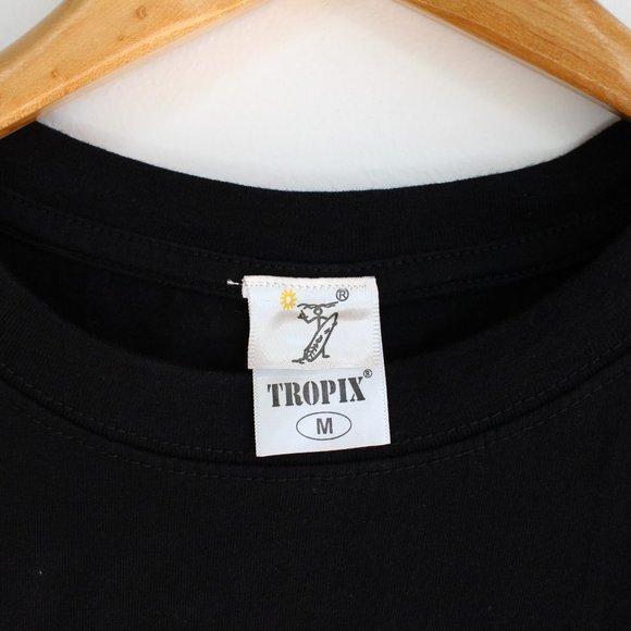 Vintage Jamaica Embroidered Black Crew Neck Tee - Picture 4 of 5